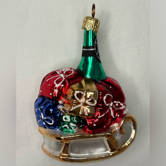 6 Classic Vintage Glass Christmas Ornaments. Possibly made in Poland or Germany - Picture 5 of 8